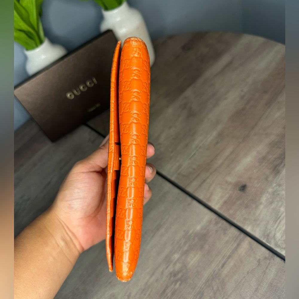 Gucci Guccissima Long Wallet - orange - Picture 4 of 13